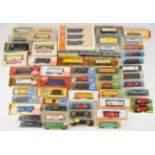 Fifty-five N gauge American freight boxcars and similar, manufacturers to include Minitrix, Con-Cor,