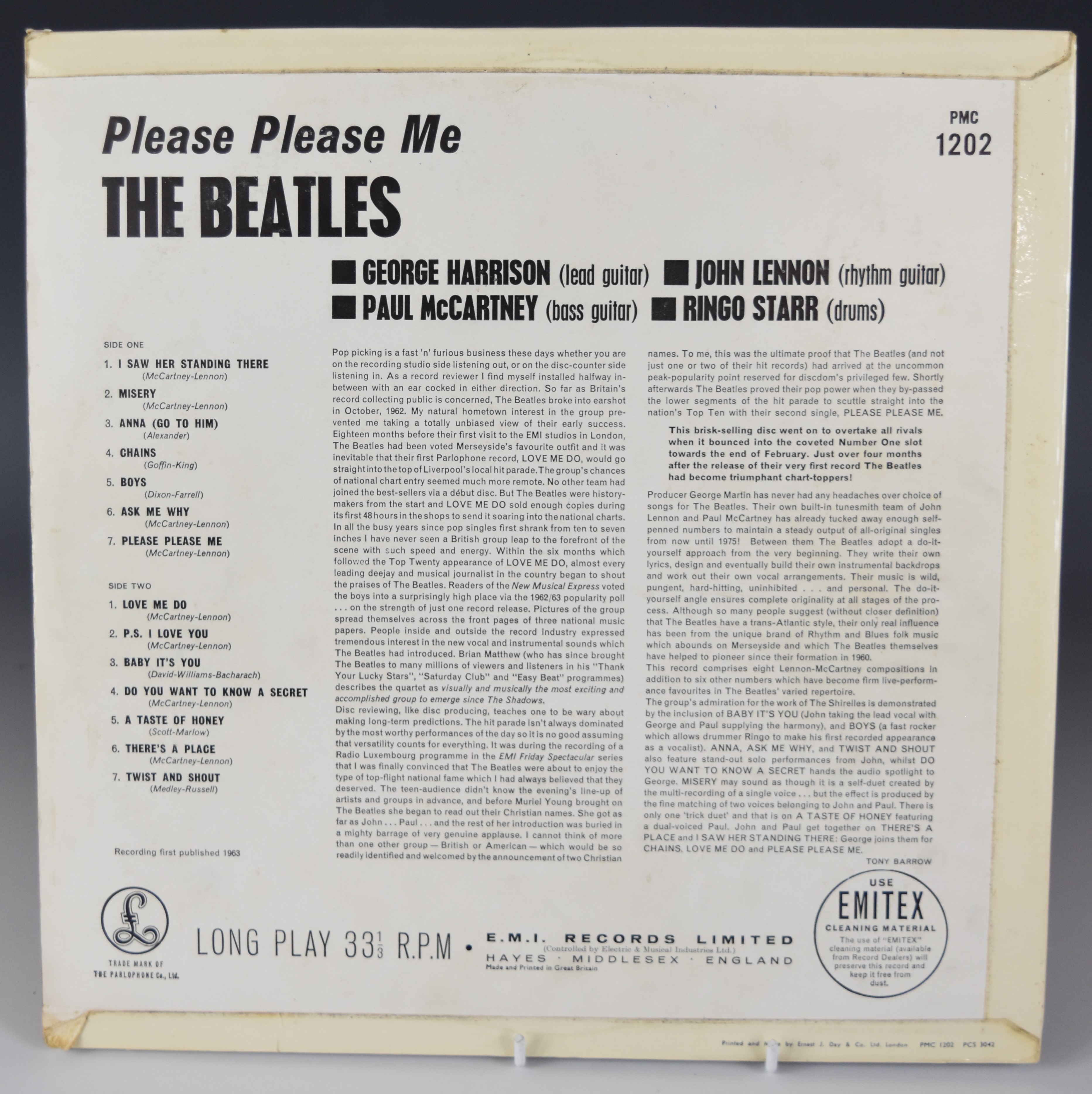 Three Beatles LPs comprising Please Please Me (PMC1202) mono, With the Beatles (PMC1206) mono and - Image 3 of 7