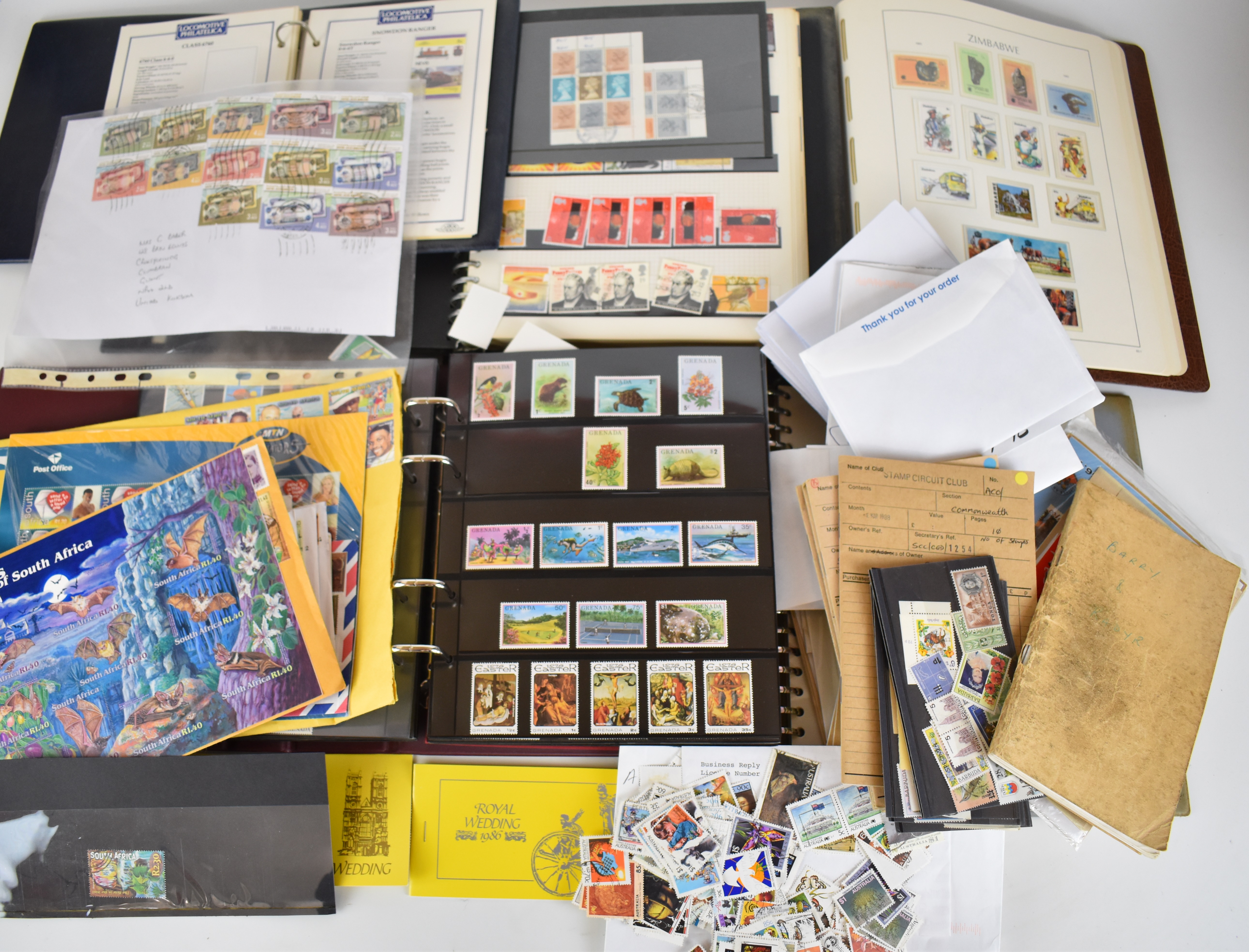 A large GB Commonwealth stamp collection in various stockbooks, Lindner albums and folders, mint and - Image 13 of 15