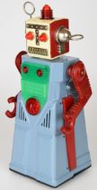 Japanese battery operated tinplate 'Chief Robotman' robot by Yoshiya (KO Toys), height 30.5cm