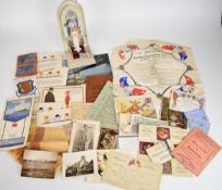 Ephemera including invitations and tickets for Peace Festivals including Portsmouth and Lacock