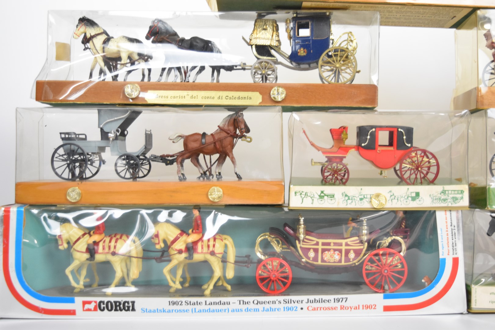 Seventeen Brumm Historical Series horse and carriage sets together with a Corgi State Landau 1902, - Image 7 of 8