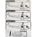 Four Corgi Firebase 'Nam 1:48 and 1:50 scale diecast model military vehicles comprising three UH-