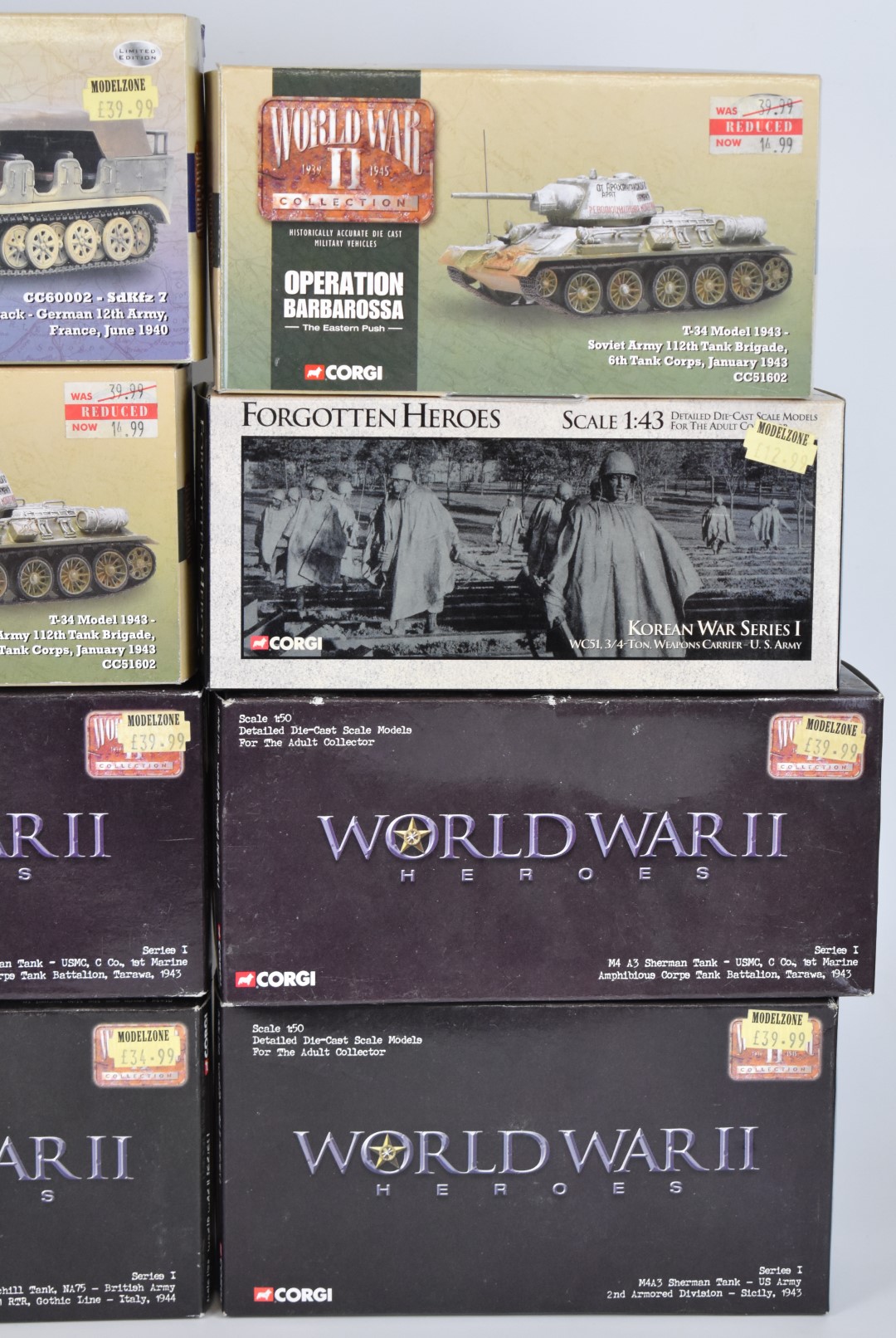 Twelve Corgi 1:50 scale diecast model tanks and similar military vehicles from the World War II - Image 4 of 4