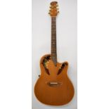 Ovation Elite electro acoustic guitar model number 1868C, with hard case.