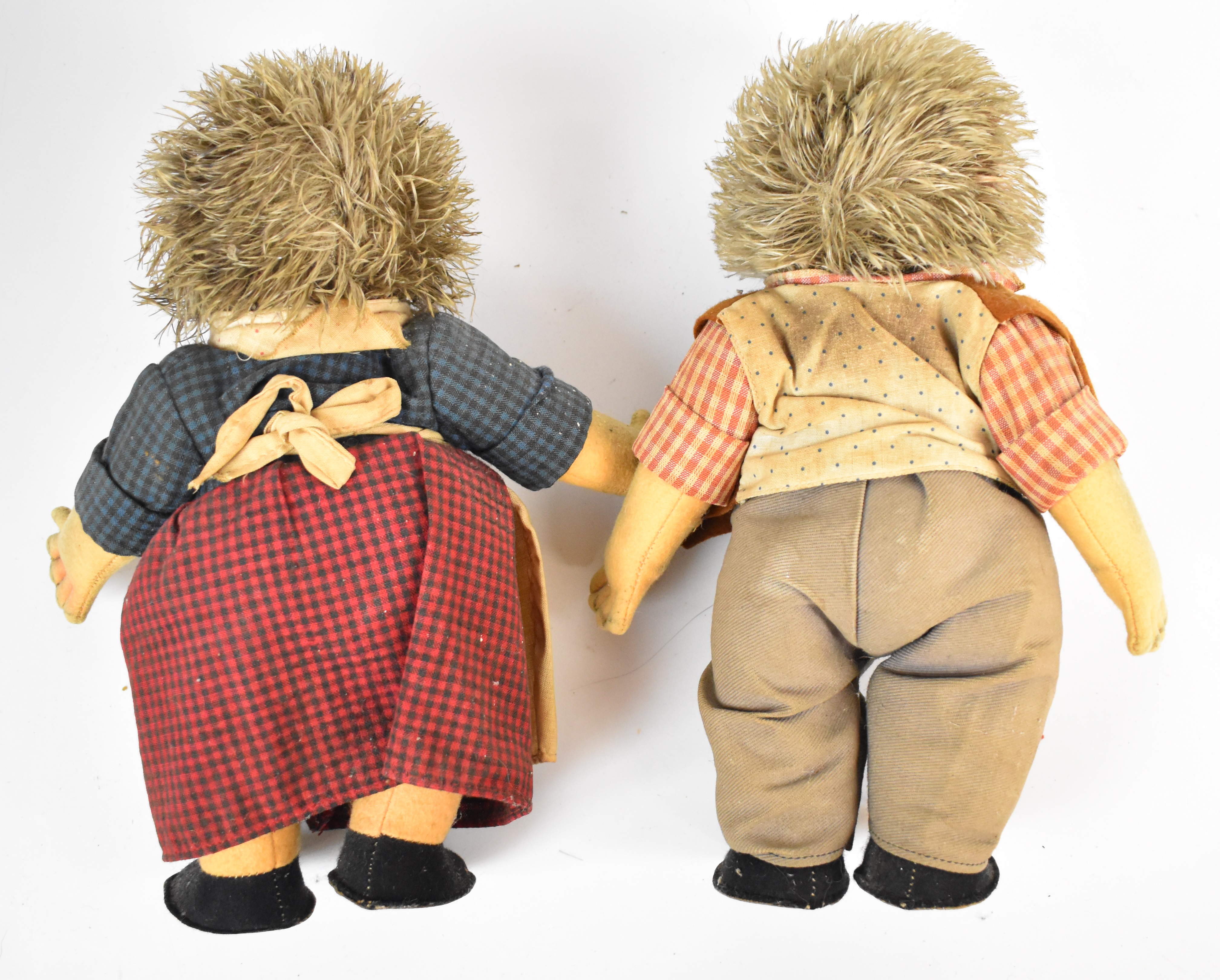 Steiff Micki and Meckie hedgehog character dolls, c.1950's, height 26cm. - Image 3 of 5