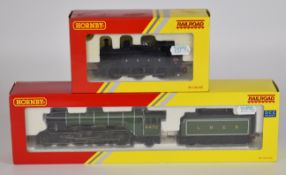 Two Hornby 00 gauge model railway locomotives comprising S&DJR 0-6-0 Class 3F R2882 and Flying