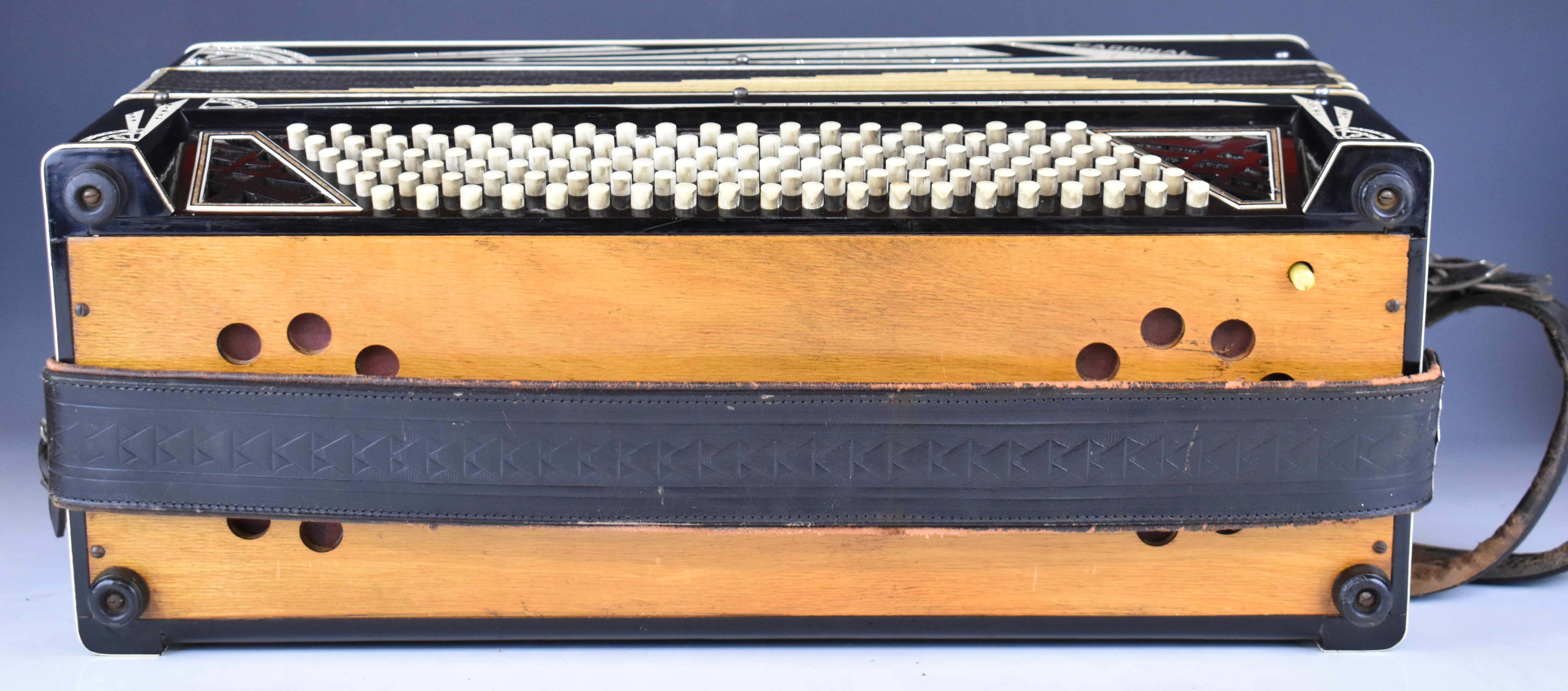Soprani Settimio 41 key piano accordion in black/gem finish, with fitted hard case. - Image 6 of 7