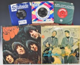 Seventeen albums including Everly Brothers Instant Party (signed), The Beatles Rubber Soul, Nancy