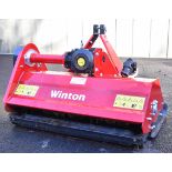 Winton EFGC-105 flail mower to suit small tractor, with identification / specification plate stating