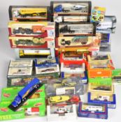 Forty diecast model cars, buses and aeroplanes to include Solido, Polistil, Burago, Original