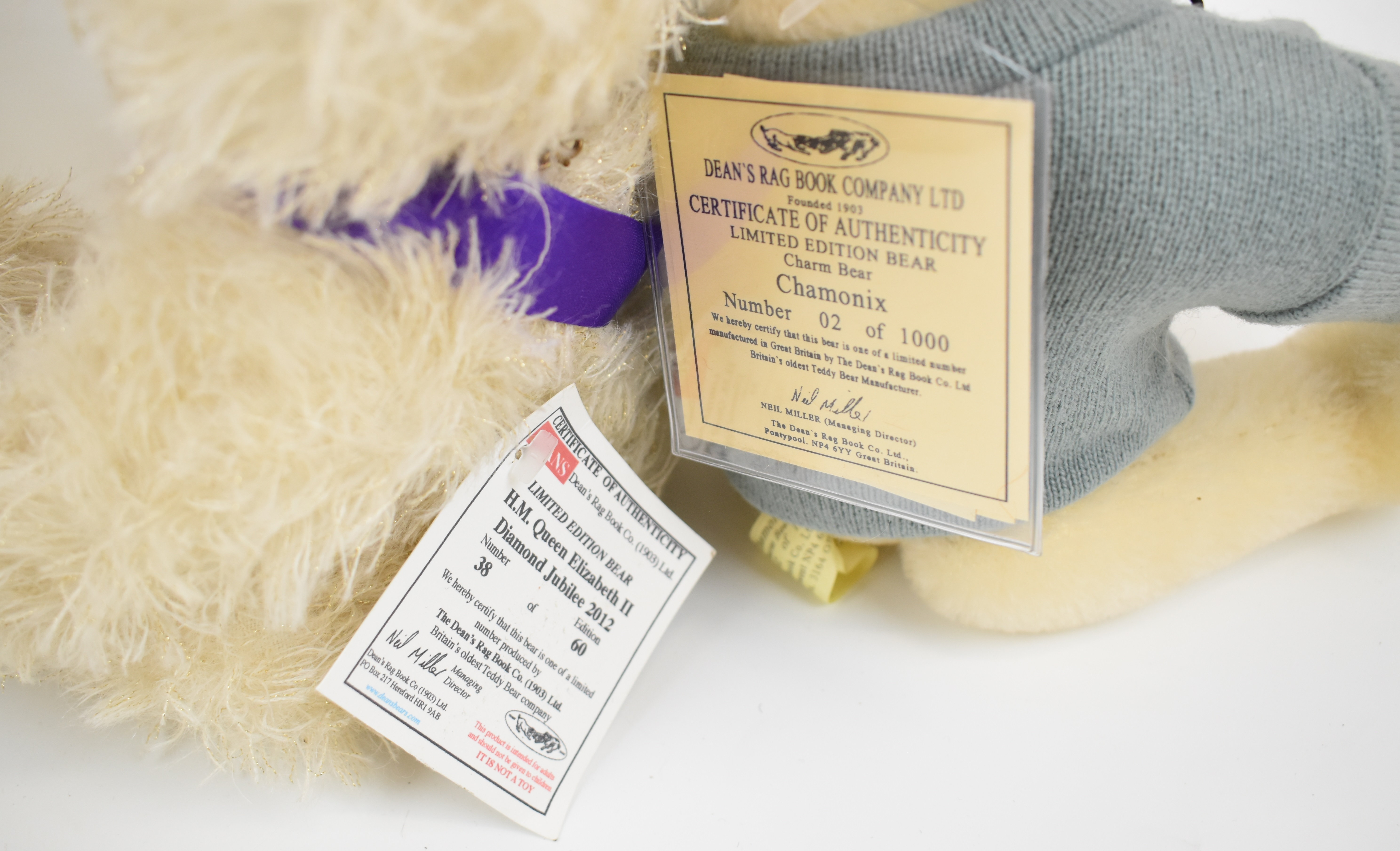 Thirteen Deans Rag Book limited edition Teddy bears, most with original tags and labels to include - Bild 7 aus 12