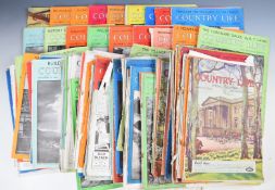 Country Life Illustrated magazines 1941-1943 a collection of approximately 100 issues, bound in