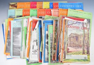 Country Life Illustrated magazines 1941-1943 a collection of approximately 100 issues, bound in