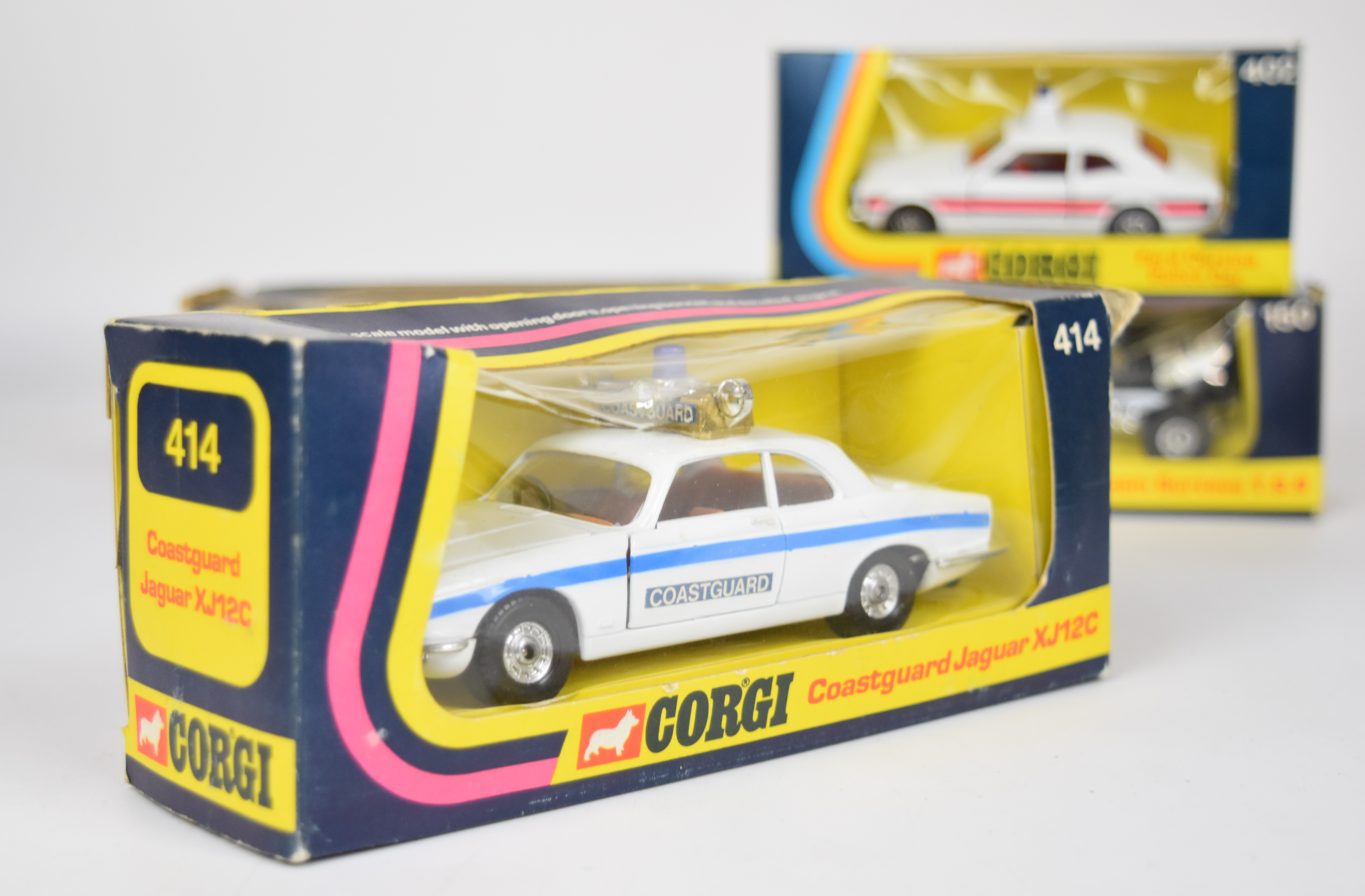 Six vintage Corgi diecast model cars comprising Oldsmobile Tornado 276, Renault 5TS 293, Ford - Image 4 of 7