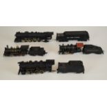 Four H0 scale Tenshodu and Mantua painted brass American steam locomotives to include New York