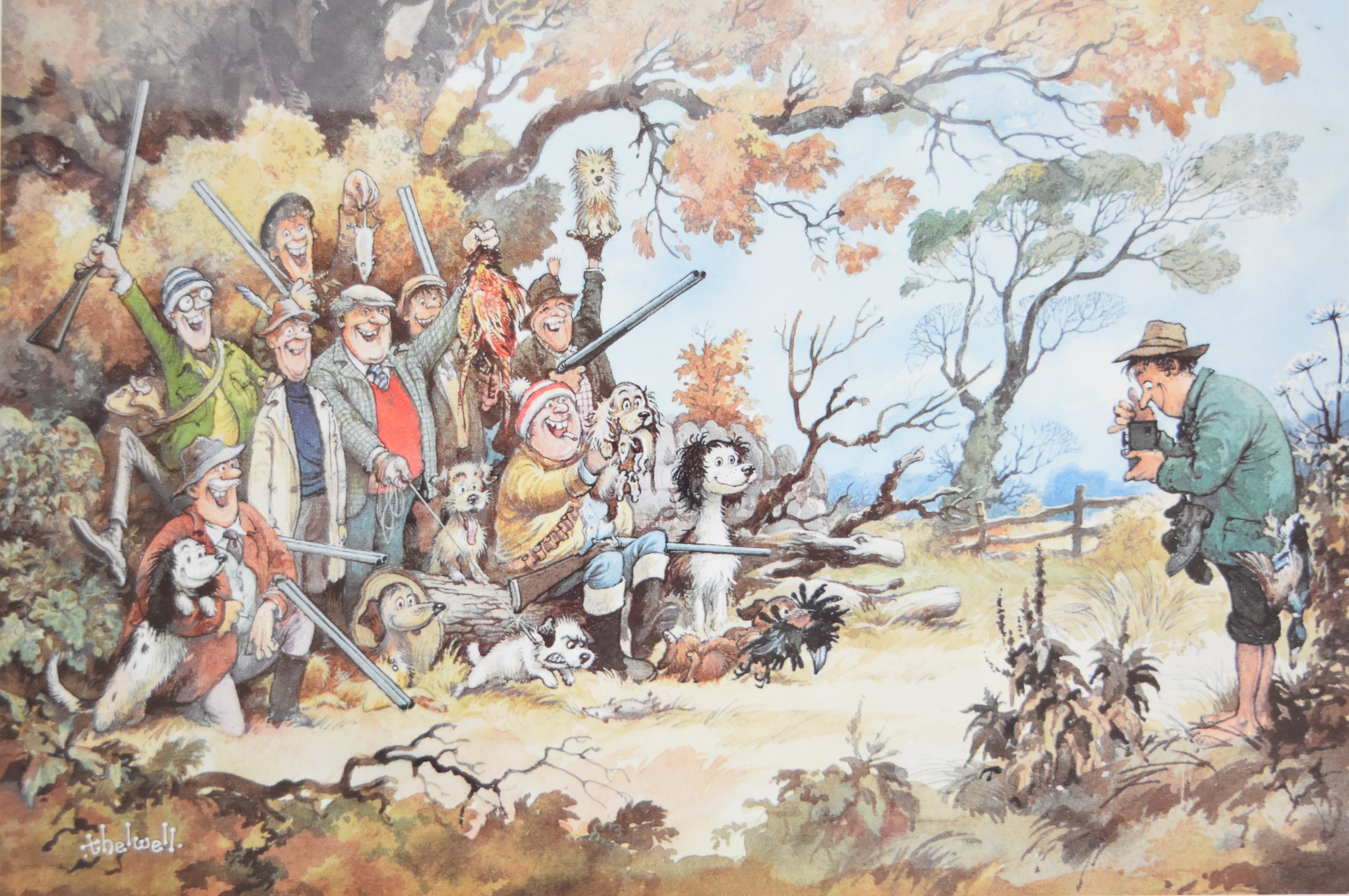 Two Norman Thelwell signed limited edition of 850 prints 'The Smooth Shoot' and 'The Royal Shoot', - Image 7 of 10