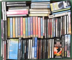 Approximately 60 talking books, the majority on CD but some cassettes, includes James Patterson,