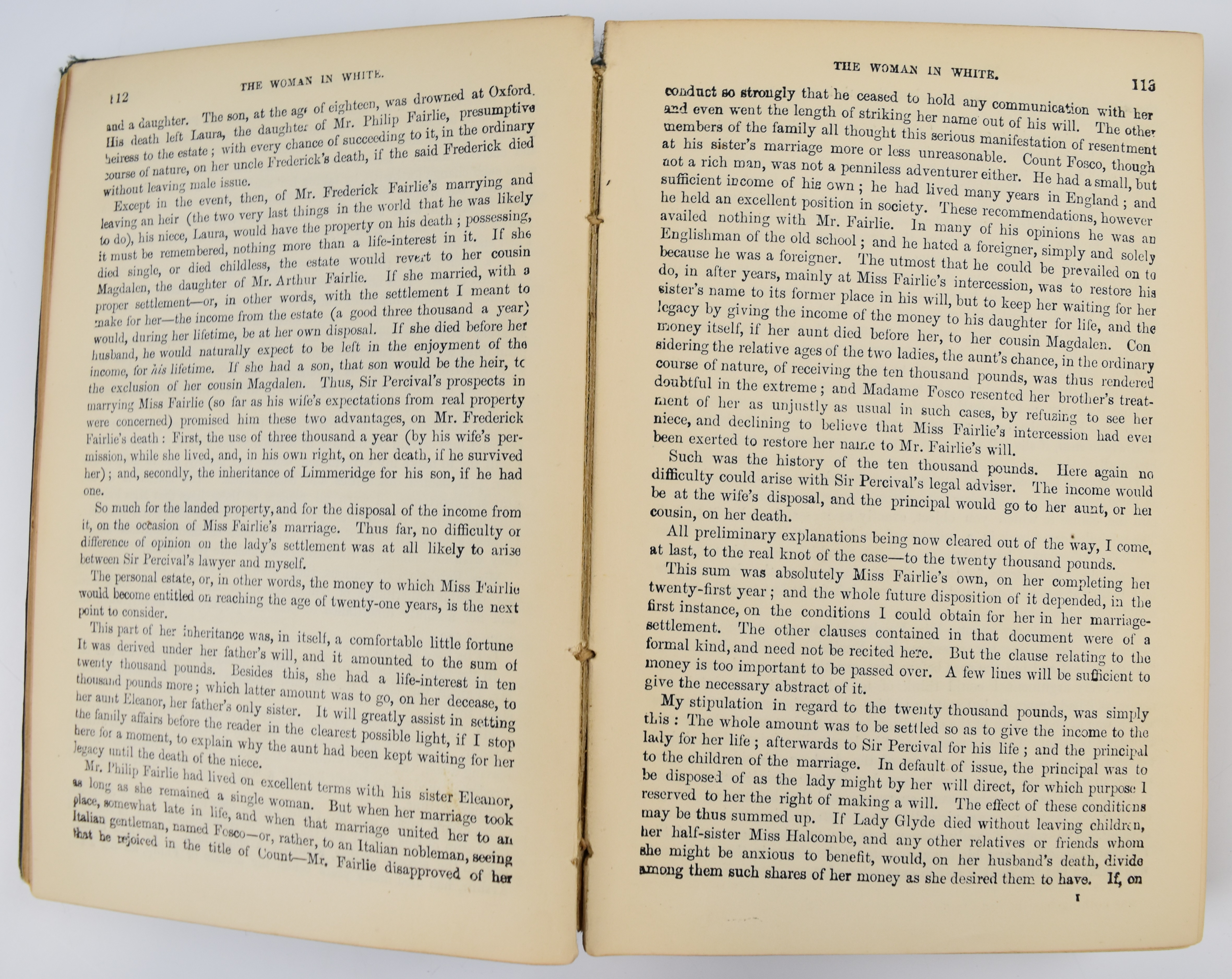 The Woman In White by Wilkie Collins, published Chatto & Windus 1886 New Edition, in publisher's - Image 3 of 5