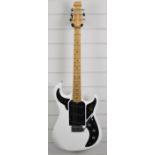 Burns solid body electric guitar in similar styling to the Marquee model, with 3 single coil