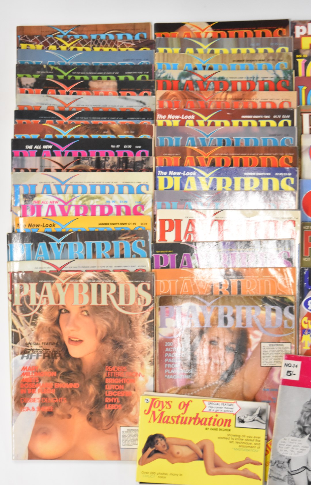 Large collection of vintage glamour / erotic magazines including a good run of Playbirds, some early - Image 2 of 4