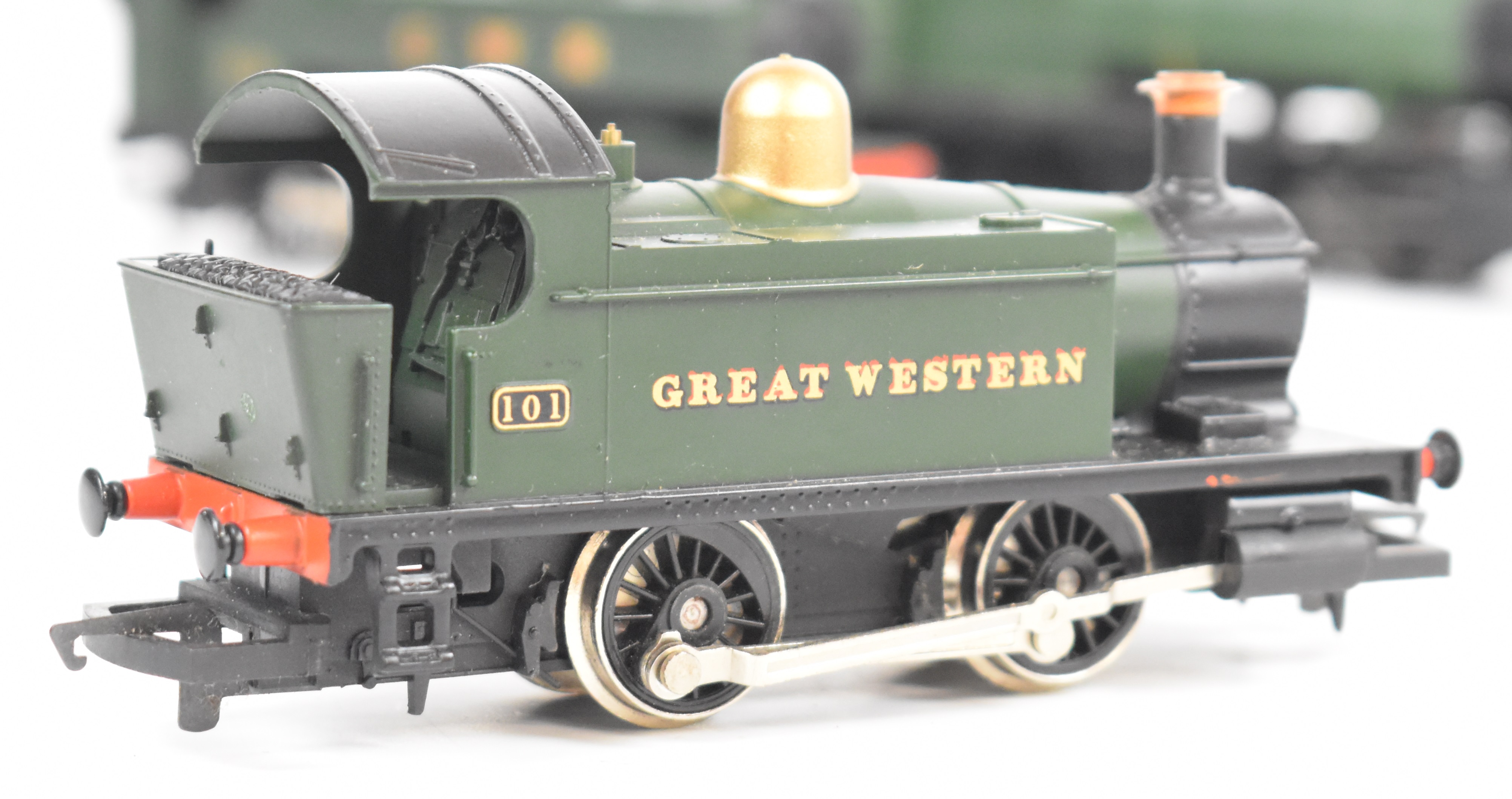 Three Hornby GWR 00 gauge model railway locomotives comprising Class 2600 R2818 and two pannier - Image 2 of 6