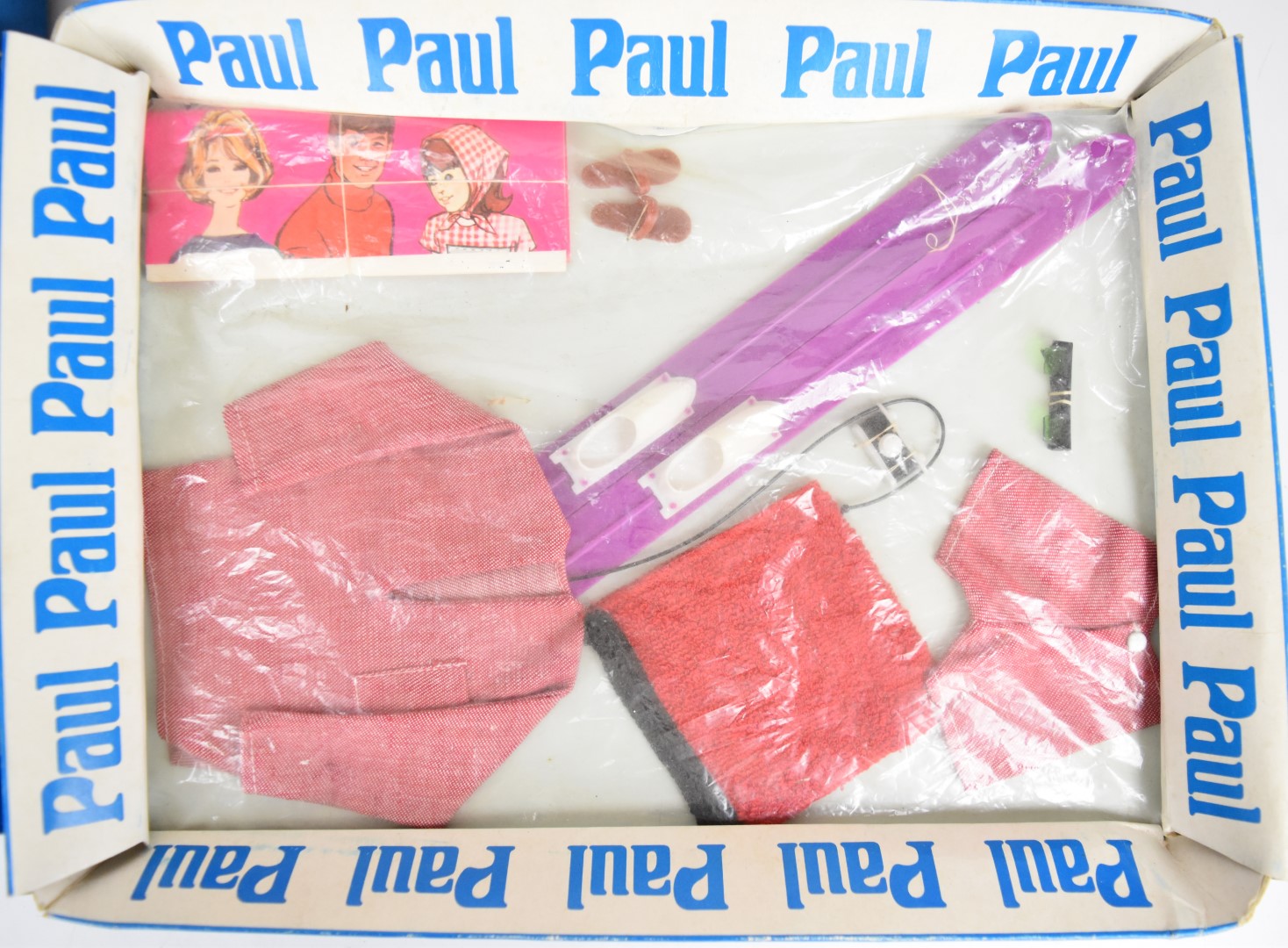 Three 1960's Pedigree Sindy Paul doll clothing packs comprising Doctor, Bedtime and Skiing - Image 3 of 4