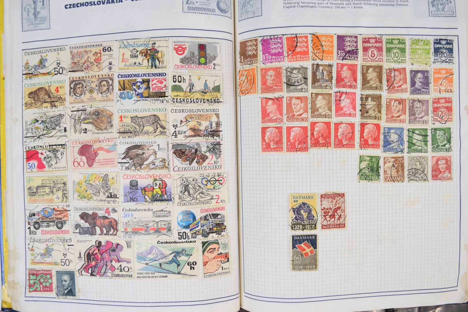 A stamp collection in ten various vintage albums, countries represented include GB, France, - Image 5 of 5