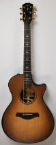 Taylor 912ce Builder Edition Grand Concert electro-acoustic guitar with rosewood body, spruce top,