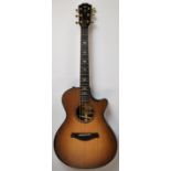 Taylor 912ce Builder Edition Grand Concert electro-acoustic guitar with rosewood body, spruce top,