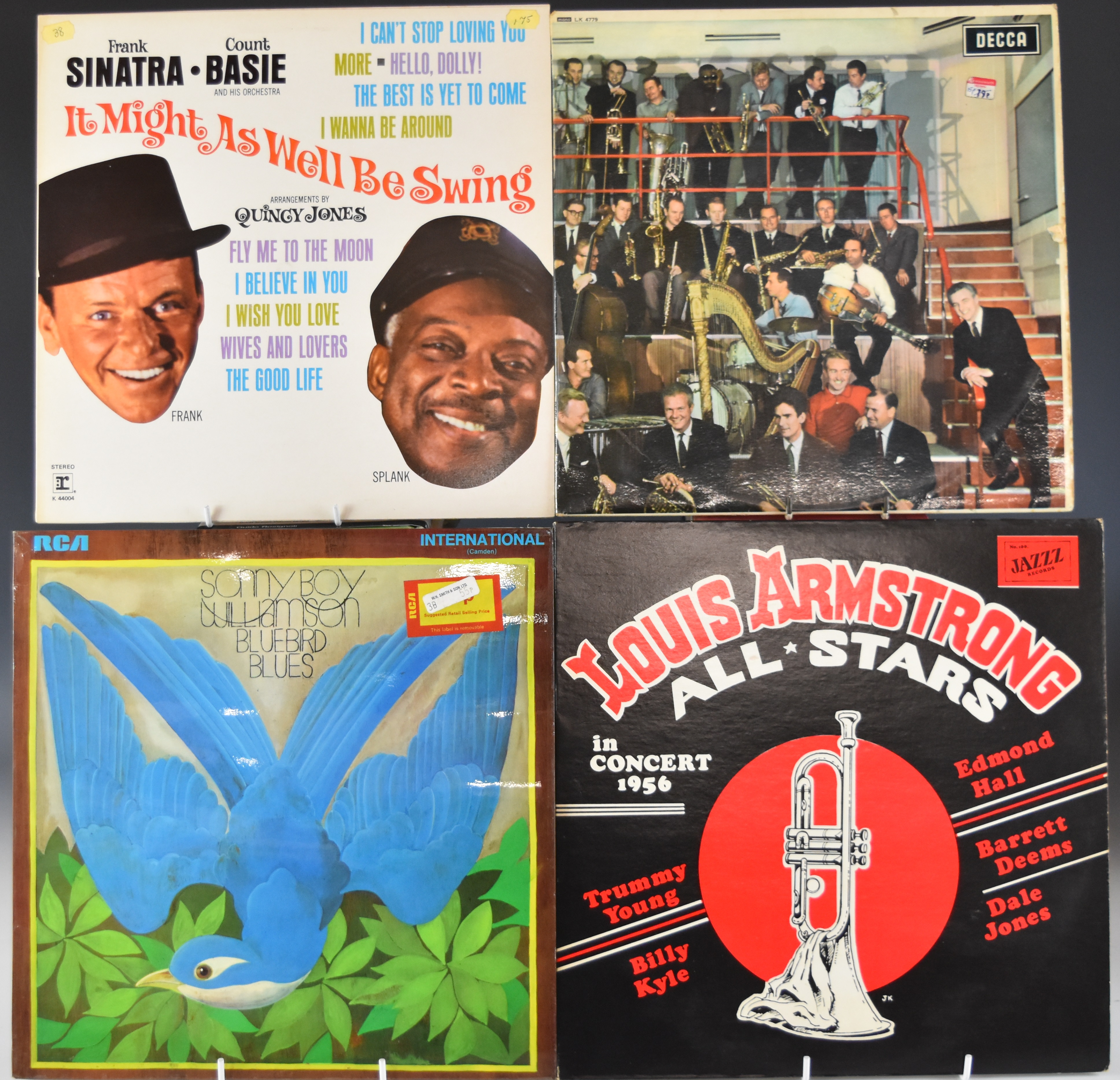 Twenty four Jazz albums including Johnny Keating & 27 Men, Louis Armstrong, Sonny Boy Williamson,