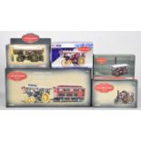 Five Corgi Vintage Glory of Steam 1:50 scale diecast model Showman's engines to include Fowler B6 Le