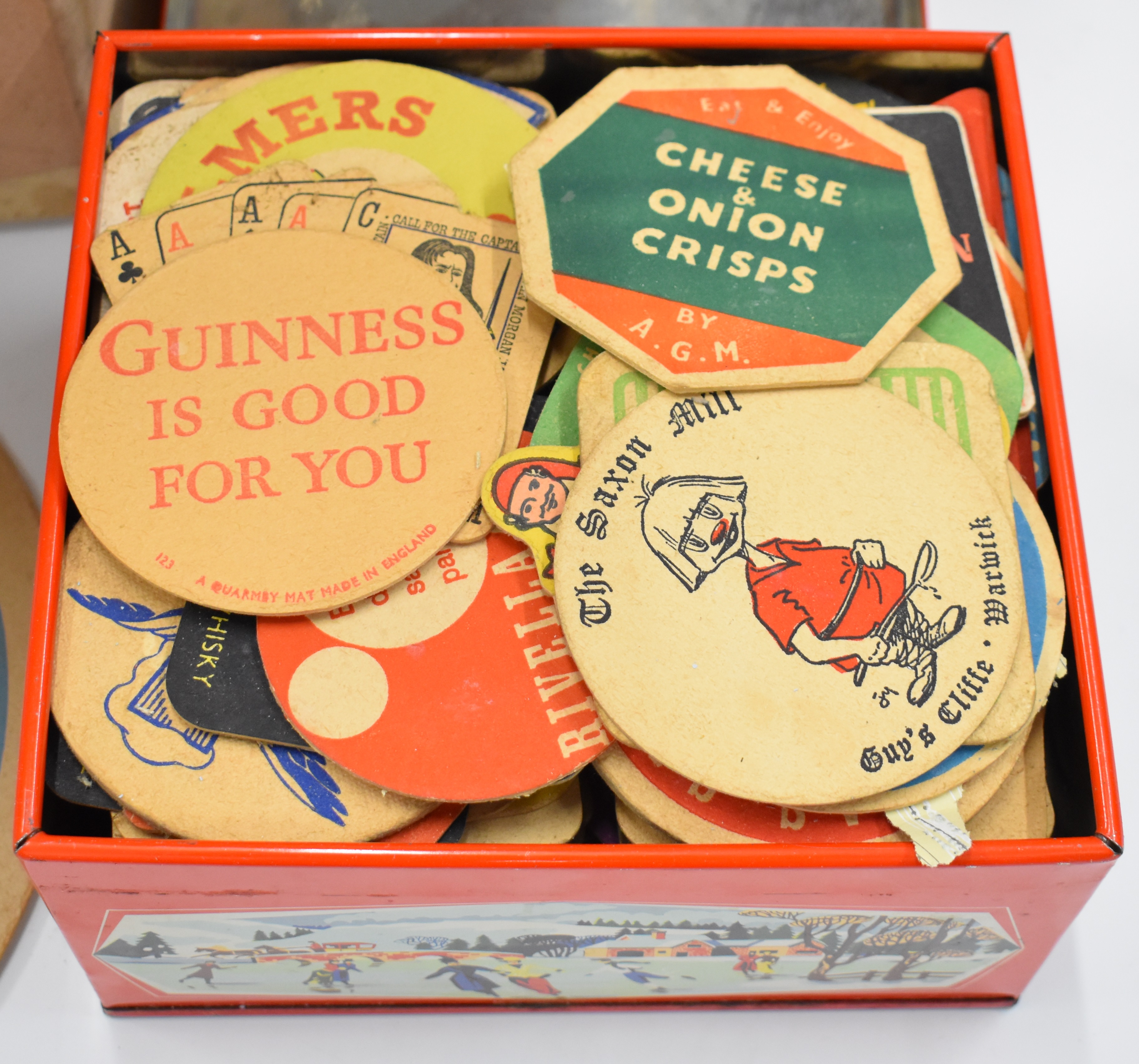 A large collection of beer mats to include Whitbread, VAT 69, Wadworth's, Bulmers and Guinness, a - Image 3 of 8