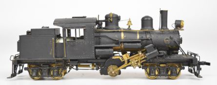 United Scale Models H0 gauge brass 'Climax' geared locomotive, in original box, made in Japan.