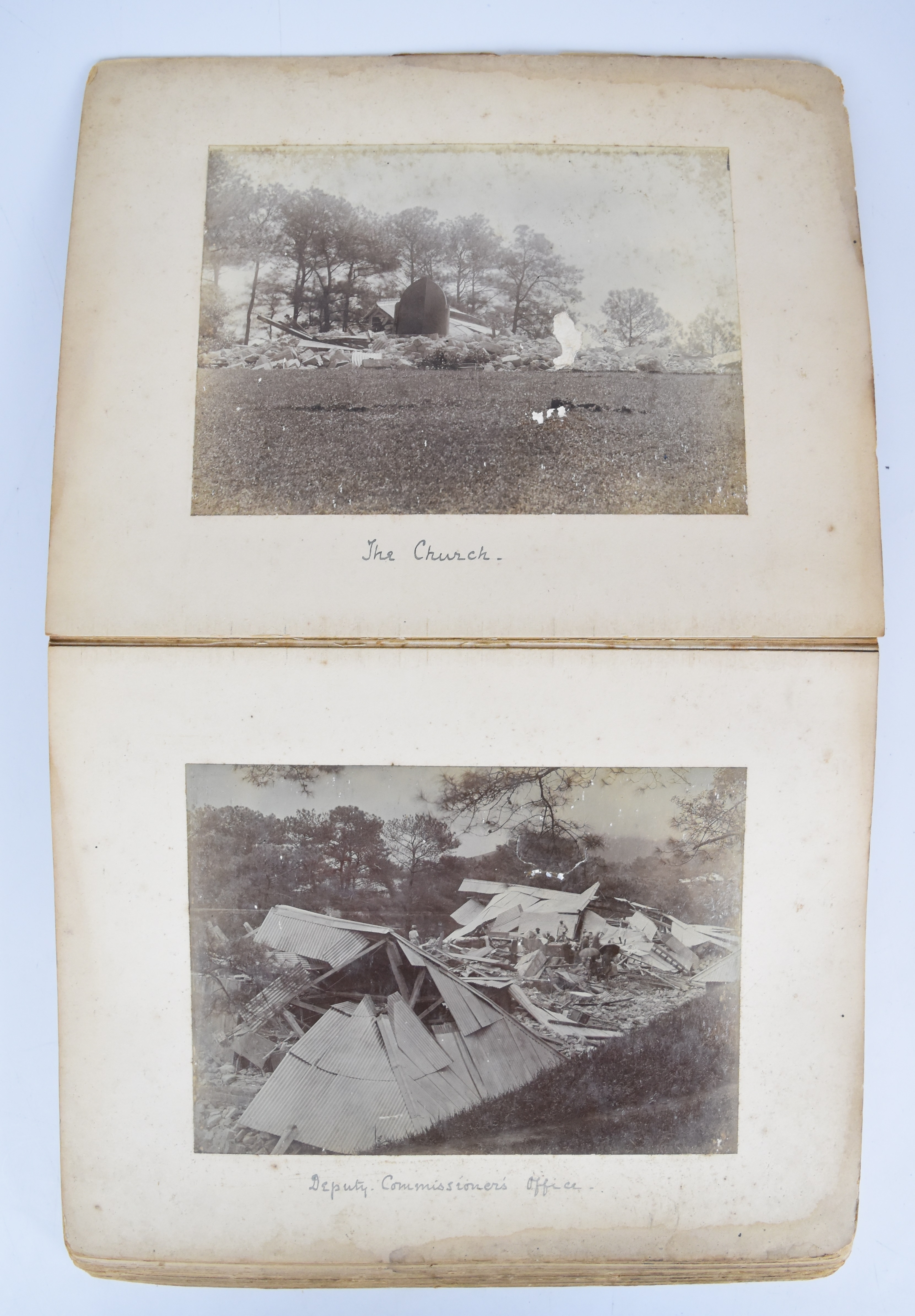 An album of late 19th and early 20thC large format photographs of Indian interest. Beginning with - Image 2 of 29