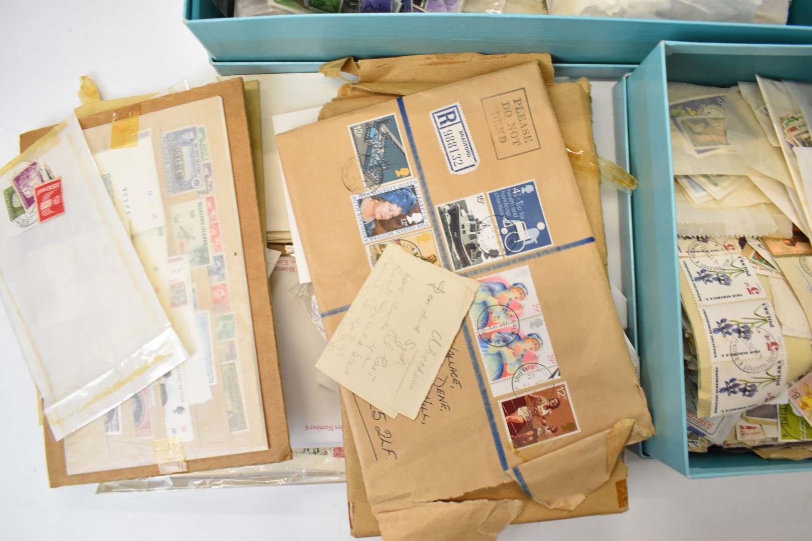 A large quantity of GB, Commonwealth and world stamps, first day covers and presentation packs in - Image 6 of 16