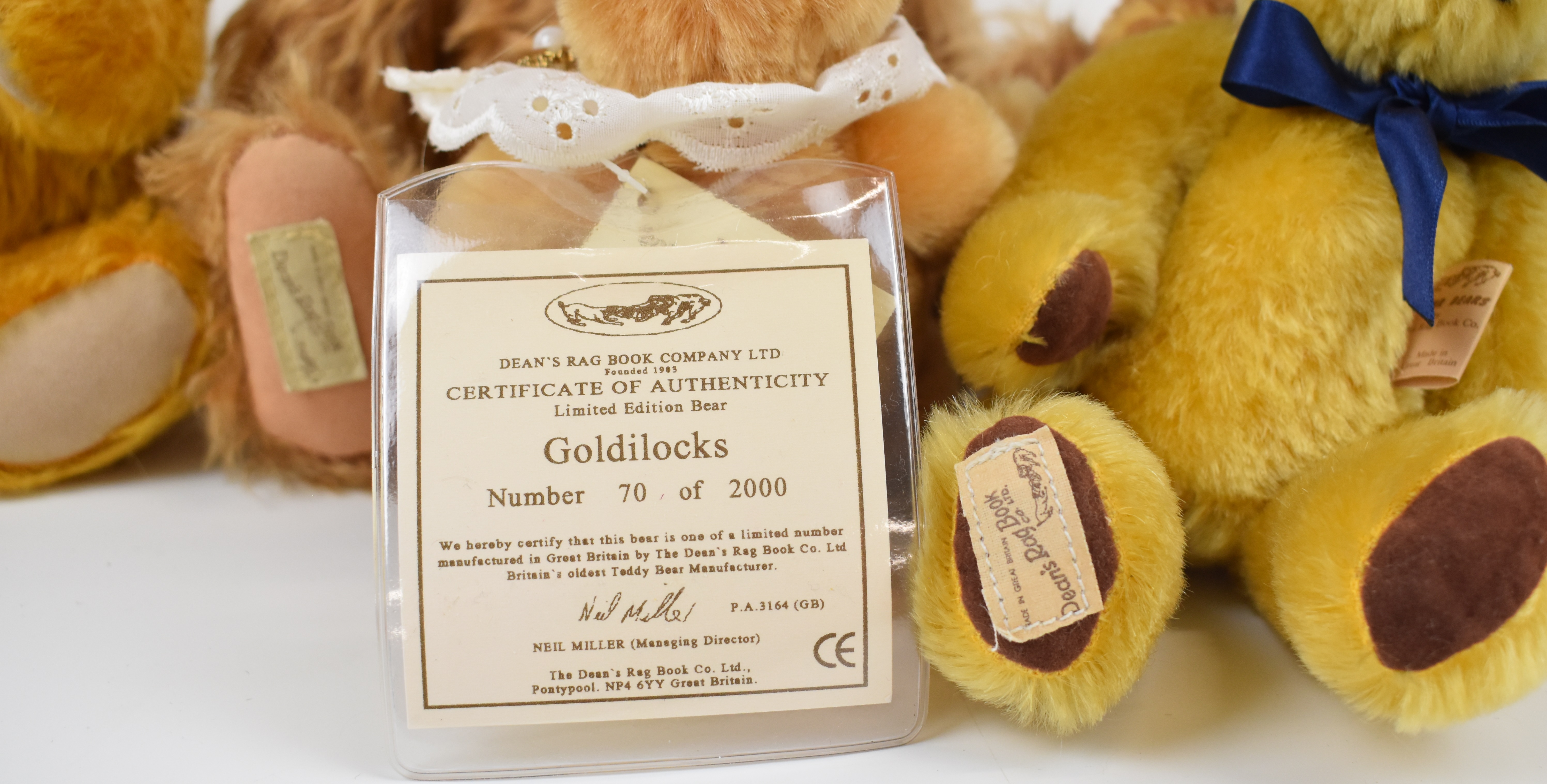 Twelve Deans Rag Book limited edition Teddy bears, most with original labels and tags to include - Bild 12 aus 24