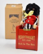 Merrythought Jack in the Box with pop up Golly, in original window display box with cardboard