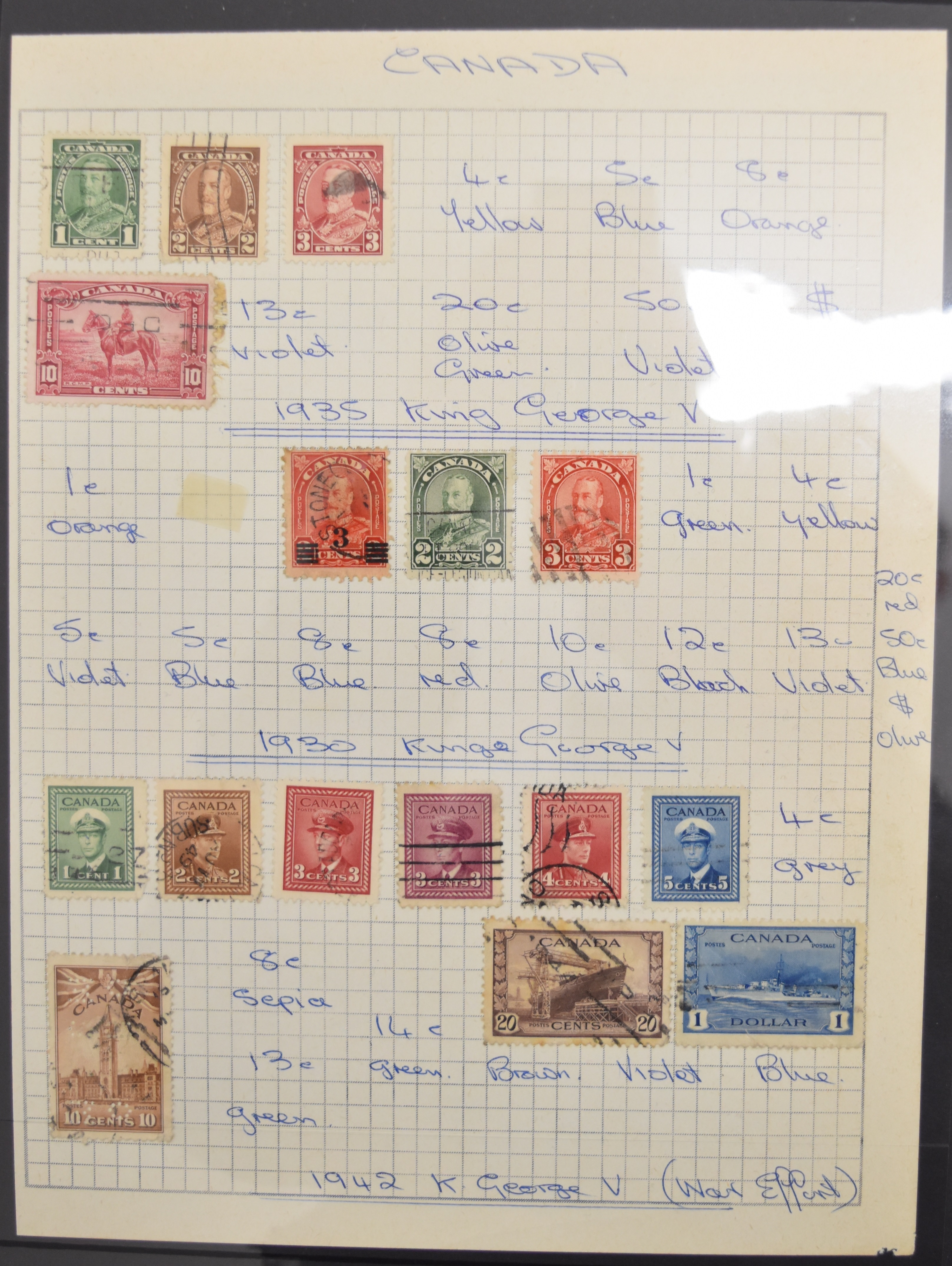 GB Commonwealth and world stamp collection, mint and used including Ceylon, Canada, Germany, - Image 13 of 16