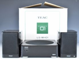 TEAC LS-WH01 2.1ch speaker system comprising subwoofer and satellite speakers, in original box