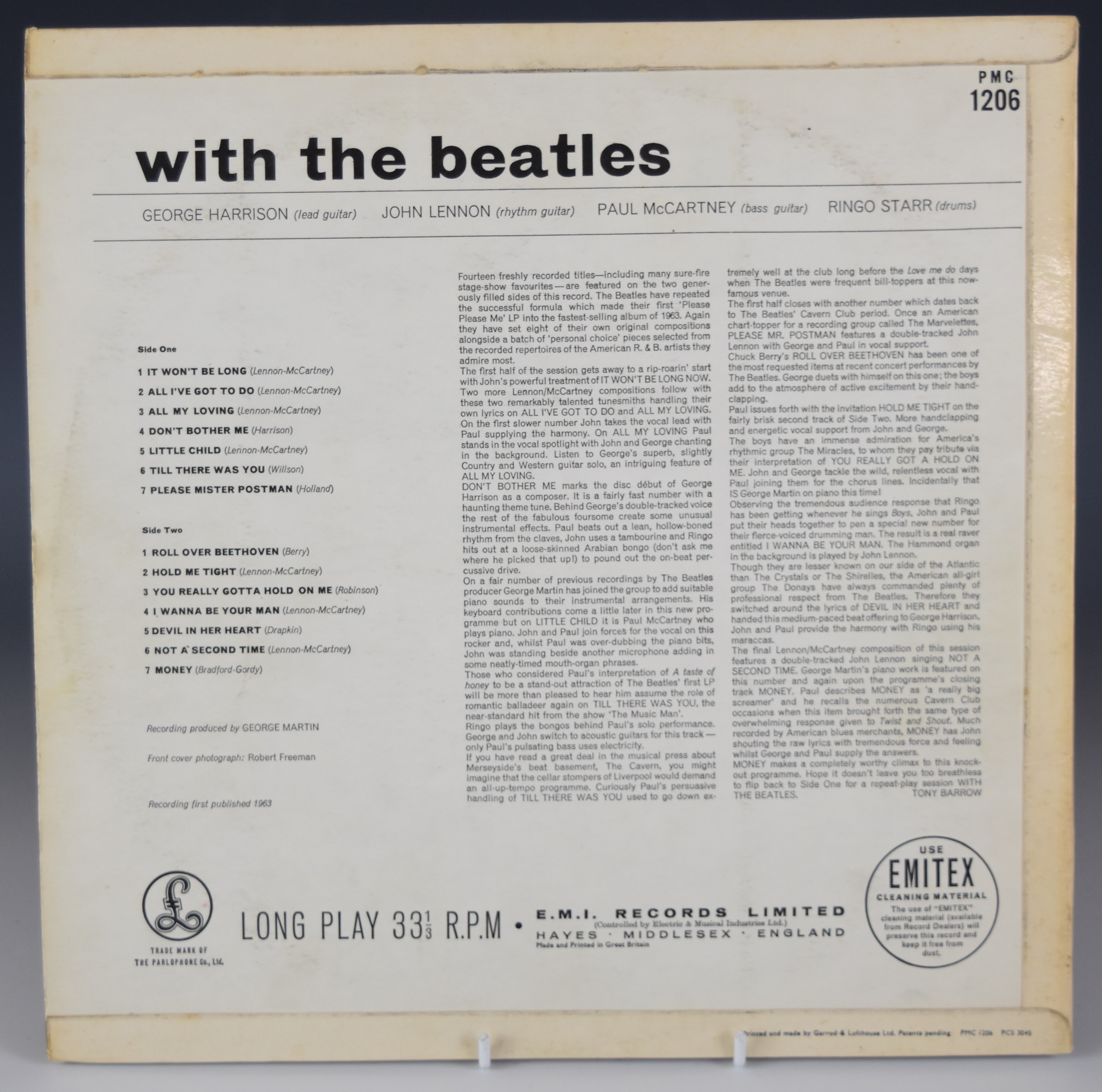Three Beatles LPs comprising Please Please Me (PMC1202) mono, With the Beatles (PMC1206) mono and - Image 5 of 7