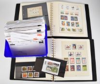 Mint and used GB stamp collection King George V to Queen Elizabeth II with one Queen Victoria 1d red