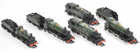 Five Mainline 00 gauge model railway locomotives to include two 2-6-2 Prairie Tank Class 6169 and