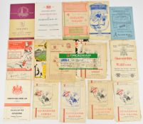 Collection of rugby, football and other sporting programmes including Gloucester Rugby examples 1946