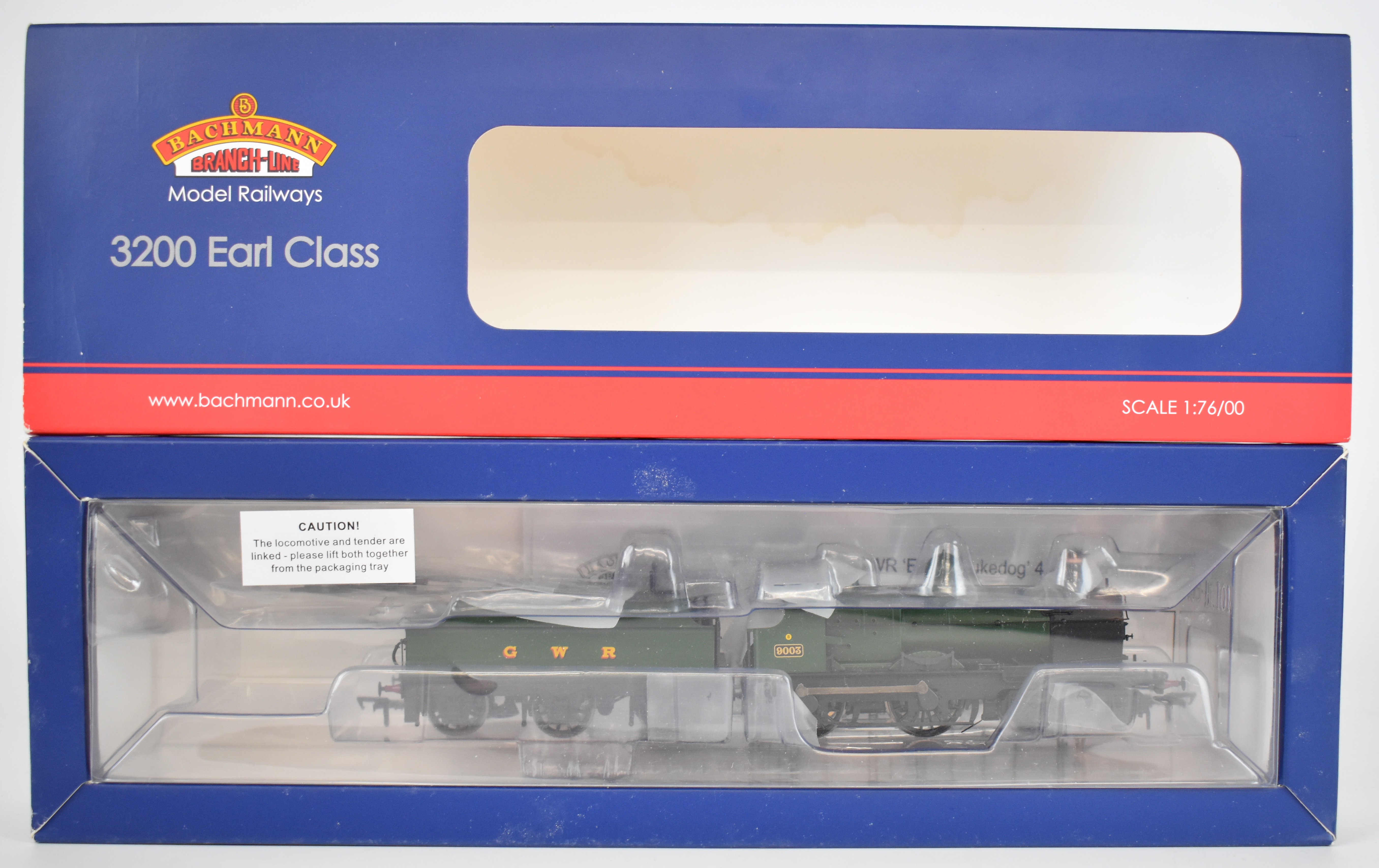 Bachmann Branch-Line 00 gauge model railway GWR 3200 Earl Class 9003 locomotive, 31-087, in original