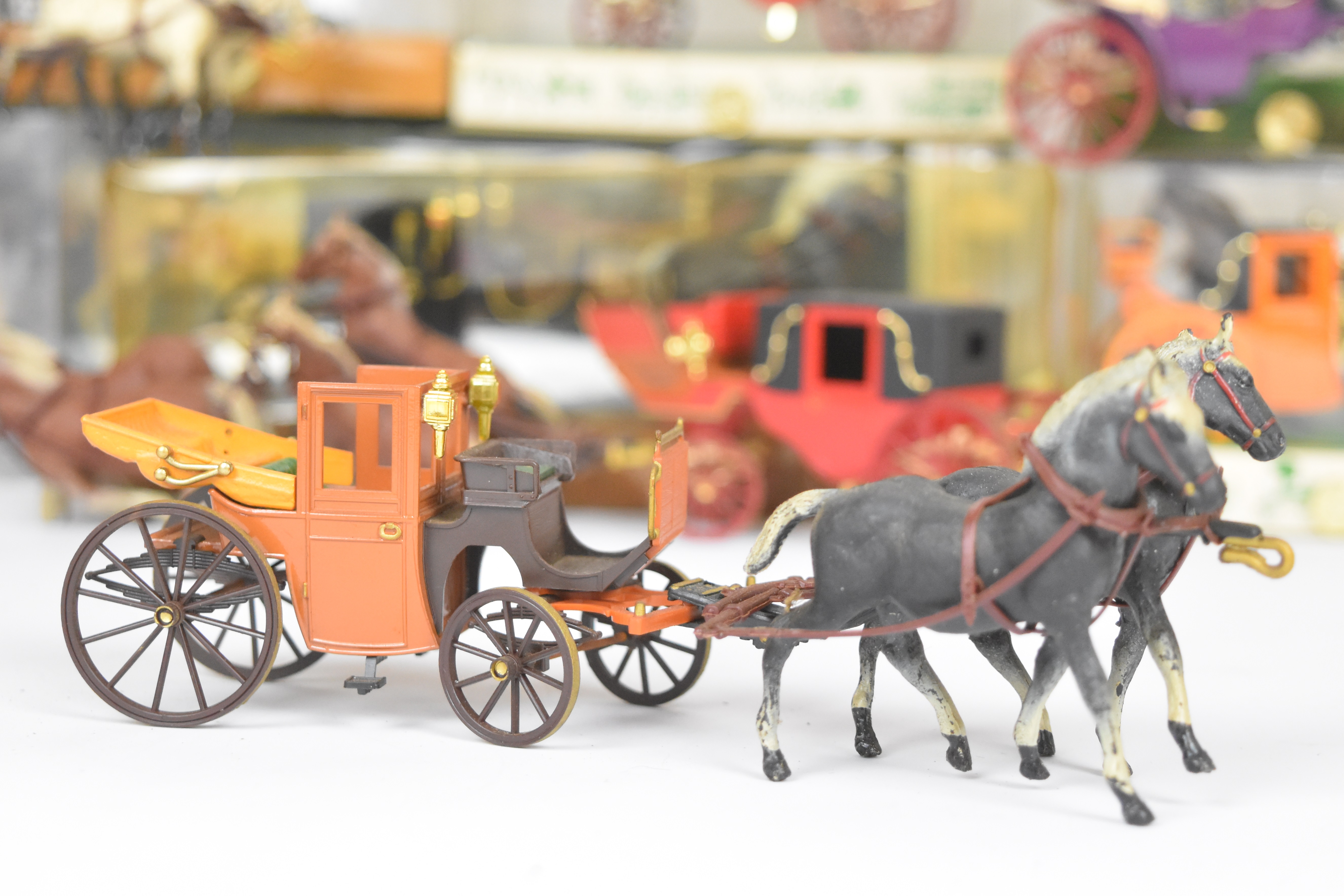 Seventeen Brumm Historical Series horse and carriage sets together with a Corgi State Landau 1902, - Image 2 of 8