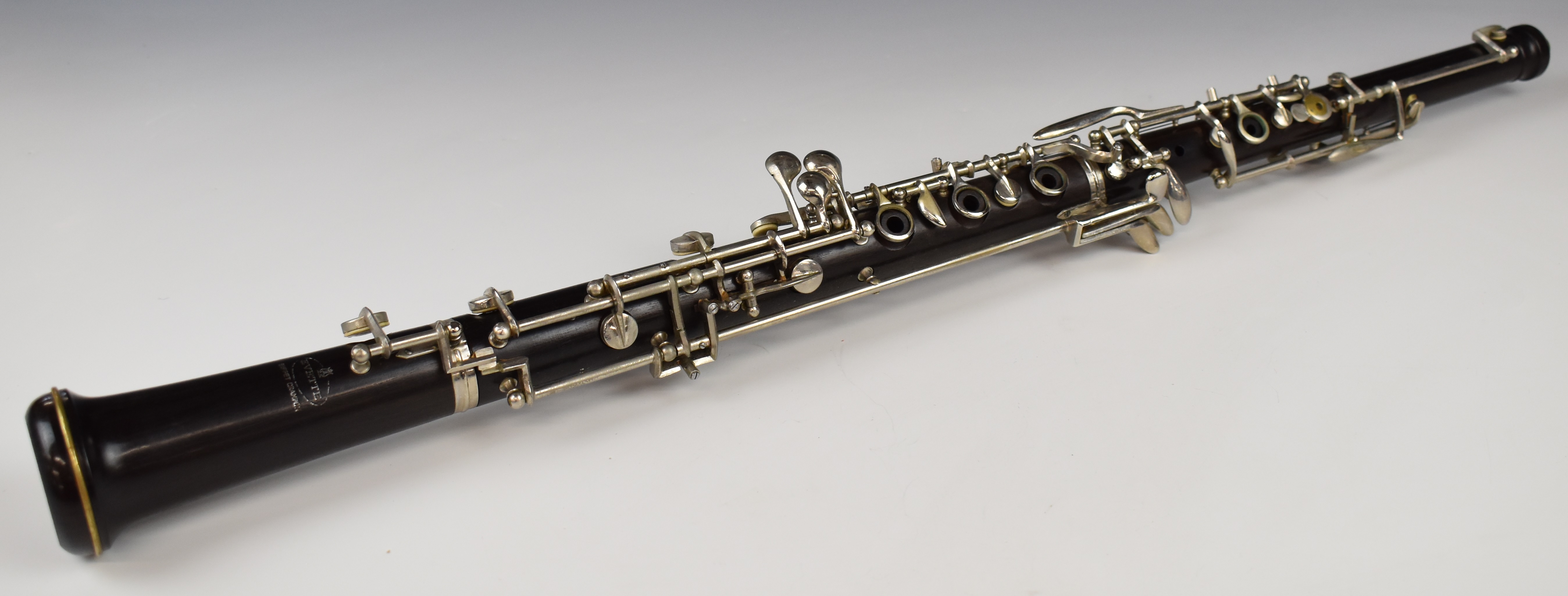 Evette 1970s wooden oboe, in original case. - Image 2 of 4
