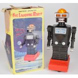 Japanese battery operated plastic body 'Laughing Robot' by Waco, height 35.5cm, in original box