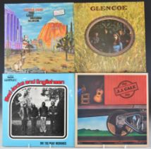 Fourteen Prog Rock, Rock, Folk and Blues Rock LPs to include Glencoe, JJ Cale Okie, Mad Jocks And