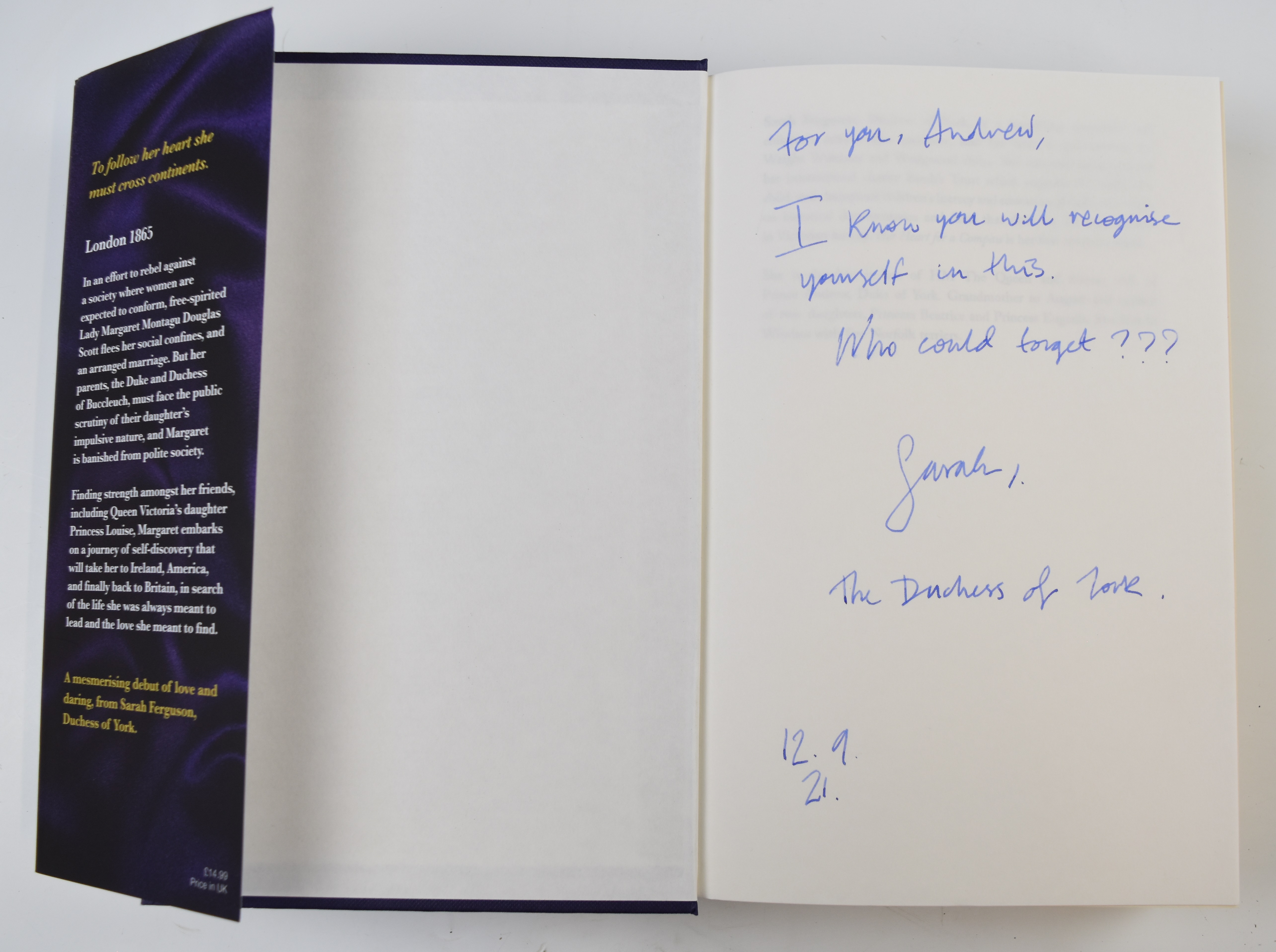 [SIGNED COPIES] Sarah Ferguson Duchess of York Her Heart for a Compass 2021, inscribed by the author - Image 2 of 7